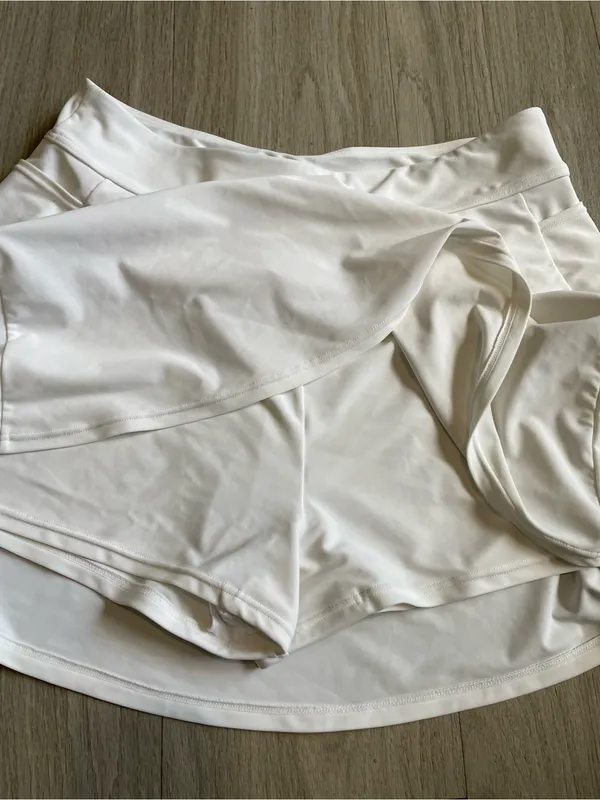 White Swim Skirt Bikini Bottom - Image 2
