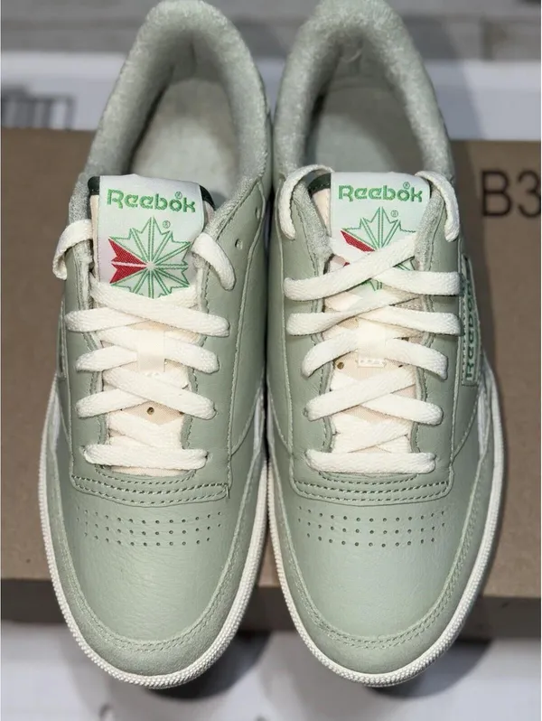 Size 9 US Women’s Reebok Club C Revenge Vintage Tennis Shoes Sneakers Green Chalk - Image 12