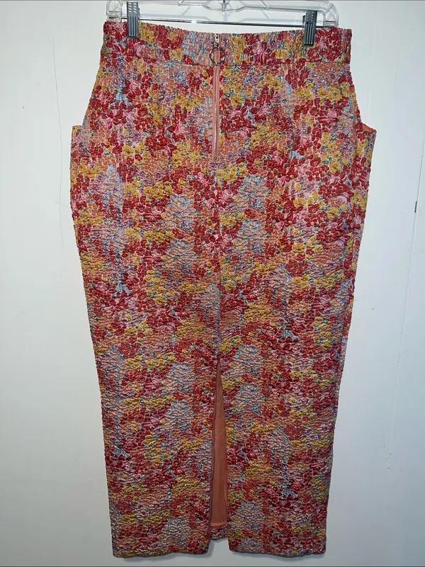 Lulu's Pink Ribbon Floral Textured 2 Piece Halter and Midi Skirt NWT 0831261 - Image 6