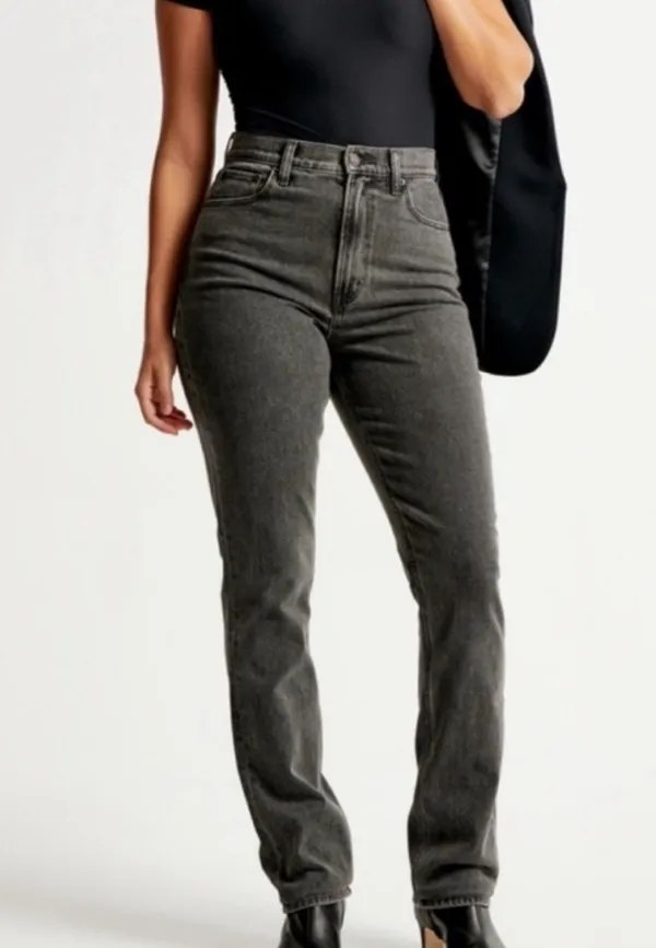 Abercrombie The Slim Straight Ultra High-Rise Jeans Curve Love - Image 2
