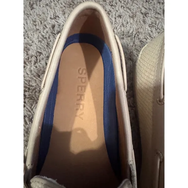 Sperry Boat Shoes Slimboat WM Women's Size 10 Beige Raffia Loafers NWOT - Image 7