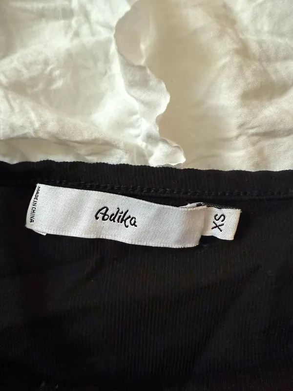 Black Wrap Around Mini Skirt - Image 2