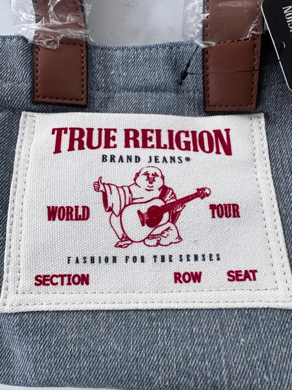 NWT True Religion Denim Mini Tote Bag Y2K Crossbody Bag Blue - Image 13