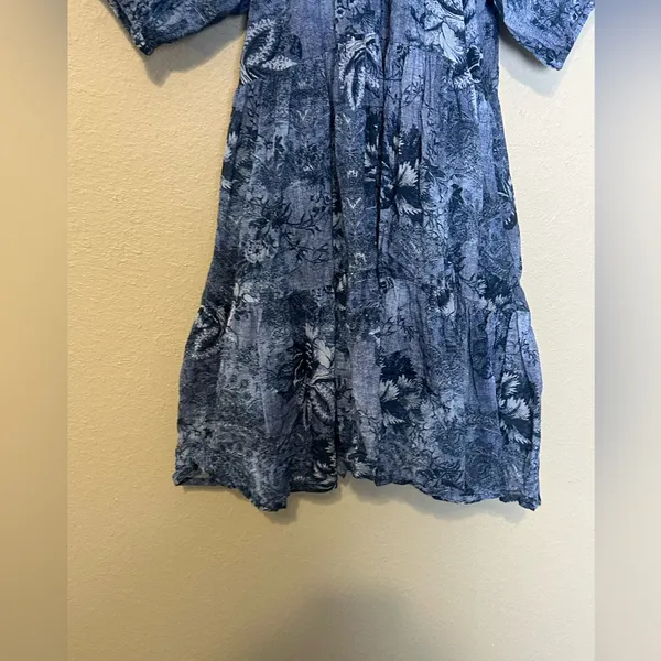 Love Kyla‎ Jada Chambray Navy Dress Size Small - Image 10