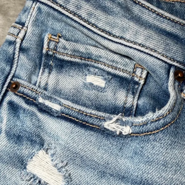 BKE Womens Size 28x32 Billie Slim Fit High Rise Bootcut Jeans Distressed Denim - Image 16