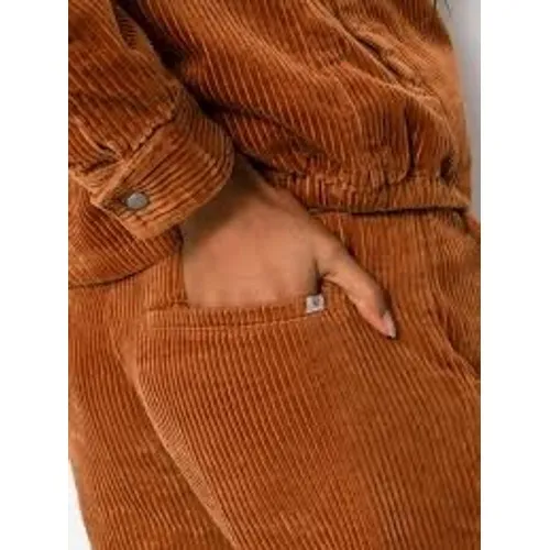 Brixton Brown Victory Corduroy Straight Leg Pants 27 Wide Wale Trousers Caramel - Image 3