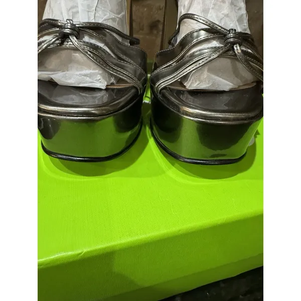 Sam Edelman Kamille platform heels Pewter Metallic Size 10 - Image 5