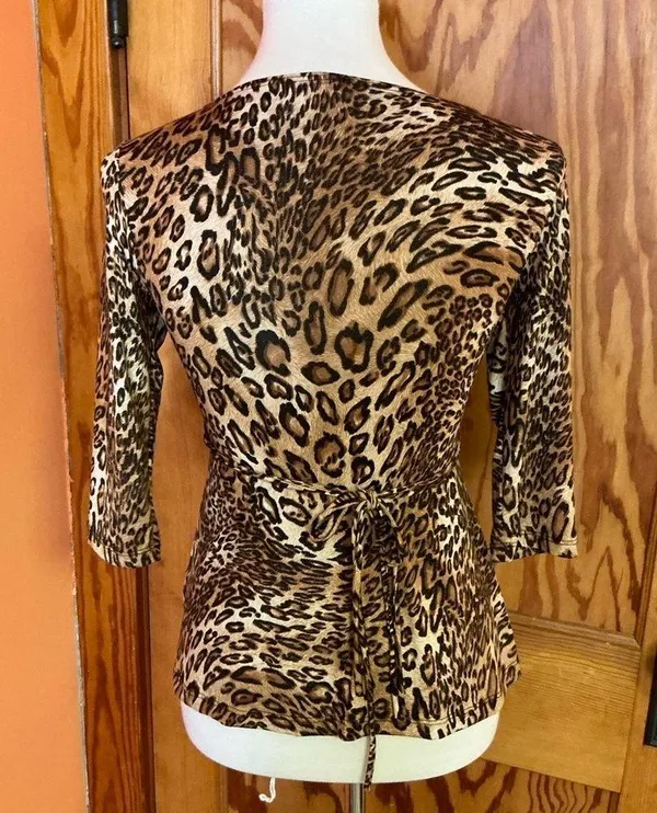 Vintage unique Y2K sexy leopard top - Image 11