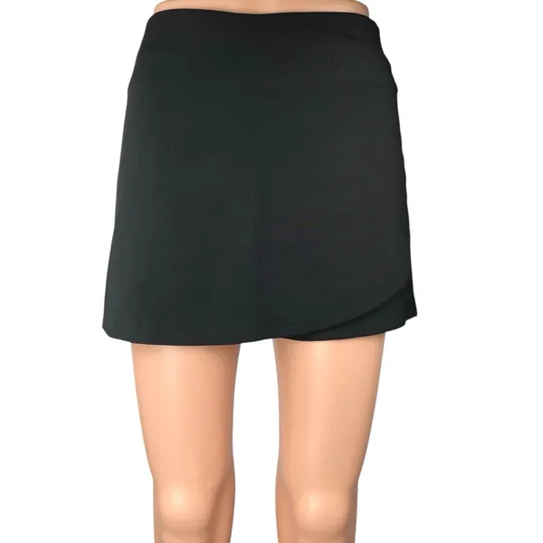 Stradivarius Women's Black High Waist Straight Pencil Mini Skirt Skort Size XS - Image 2