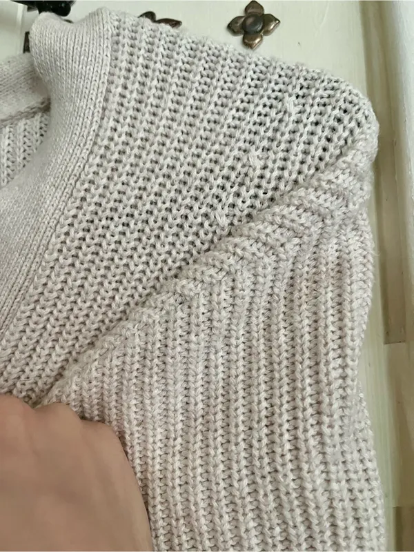bp Neutral Ribbed Button-Down Cardigan - Image 6