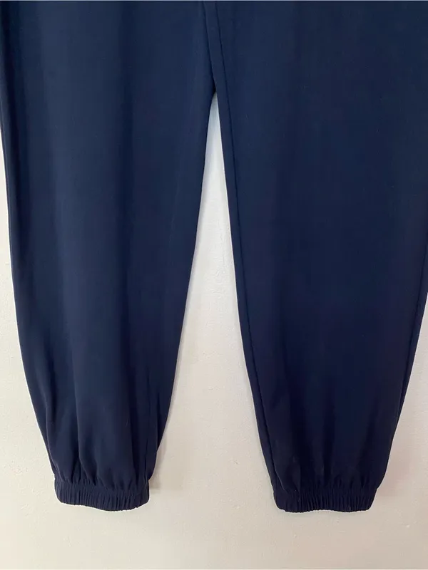 SPLITS 59 Lucie Low Rise Airweight Cropped Jogger Pant Navy Blue White Sz Small - Image 7