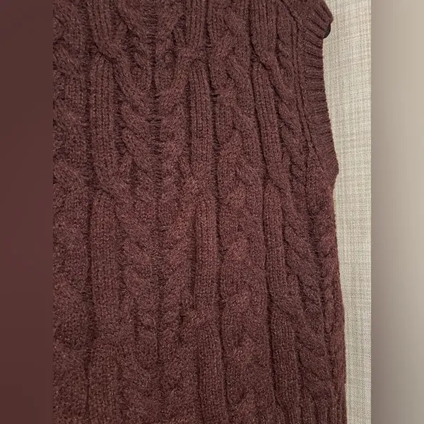 a new day Dark Brown Knit Sweater vest - Image 3