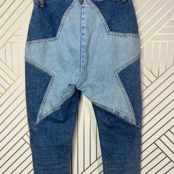 Revice Venus Crop Star Jeans in‎ Stargazer Medium Wash Blue Size 26 - Image 10