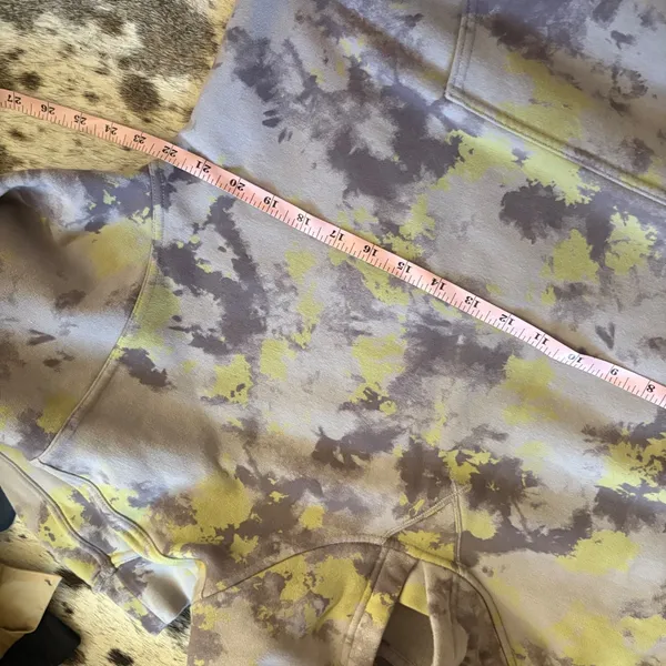 LULULEMON All Yours Hoodie Orbital Tie Dye Mauve Grey Multi‎ Size 12 - Image 9