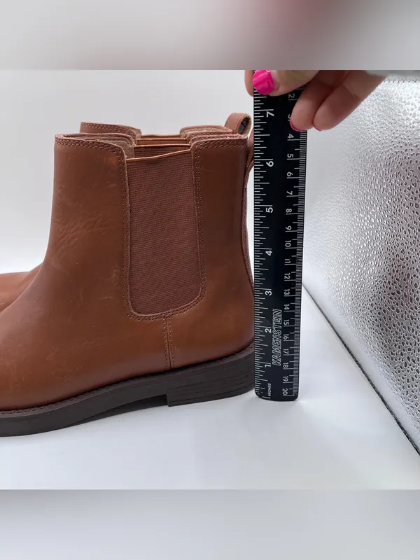 Madewell The Clearly Chelsea Boot in Leather size 6 brown - Image 7