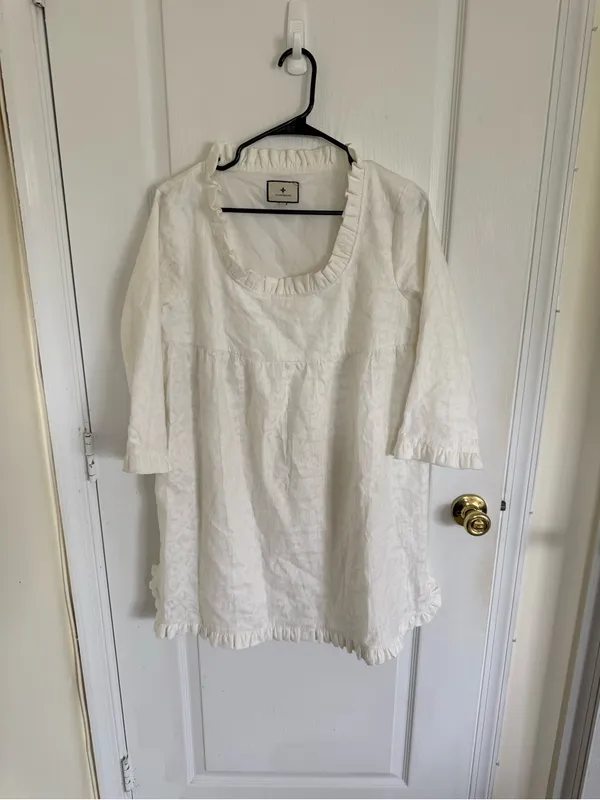 Tuckernuck Clara White Textured Mini Dress - Image 2