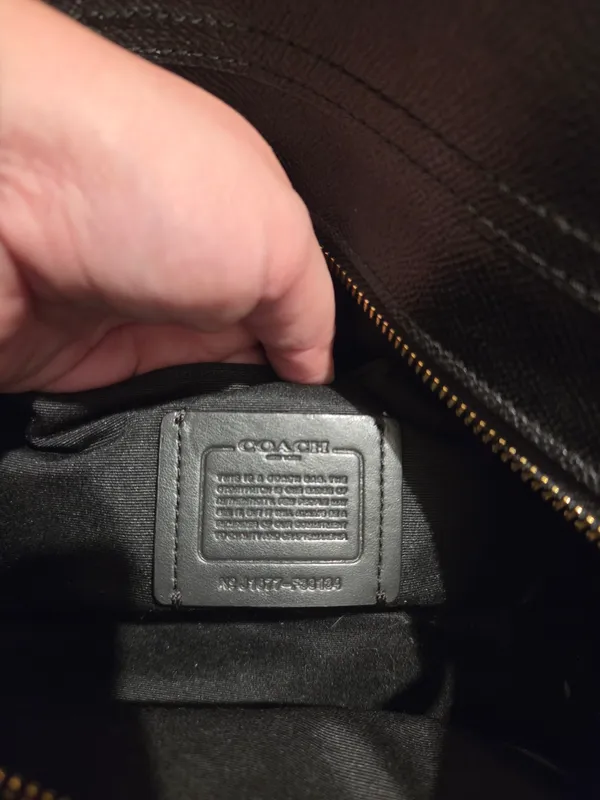 Coach Black Satchel Crossbody Leather - Image 5
