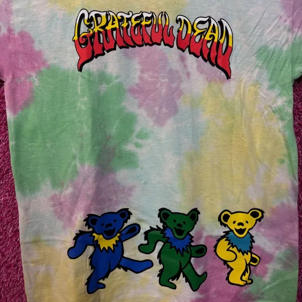 Grateful Dead Dancing Bears Tiedye Tshirt M/L - Image 2