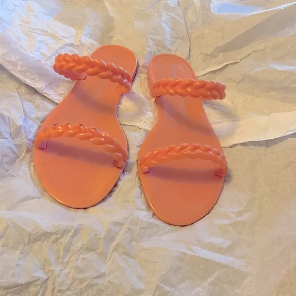 Stuart Weitzman Braided Jelly Slide Sandals - Size 7 - Image 2