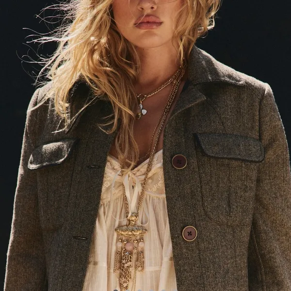 NWT Free People Catriona Layer Necklace in Rose Quartz - Image 7