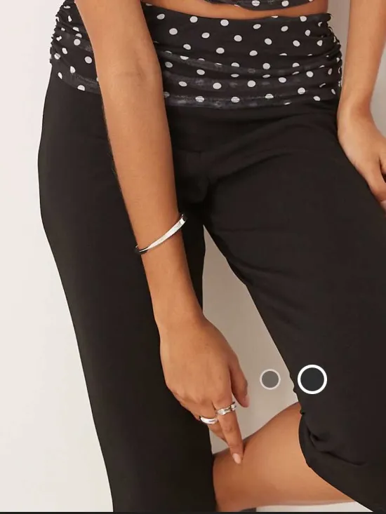 ASOS Black Capri Pants for Women Size S - Image 2