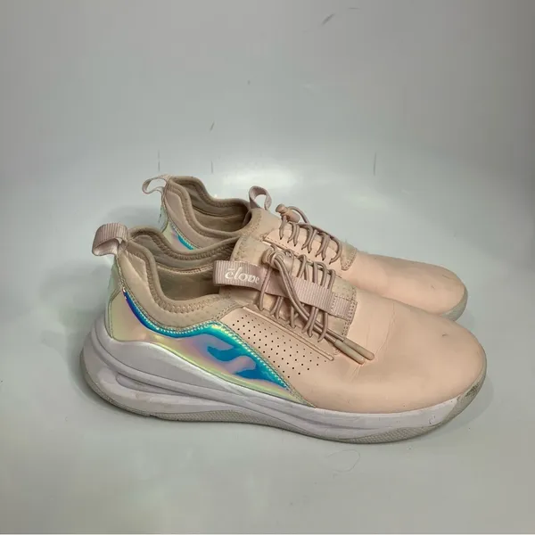 Clove pink &‎ iridescent nursing shoes sneakers unisex sizing - Image 2
