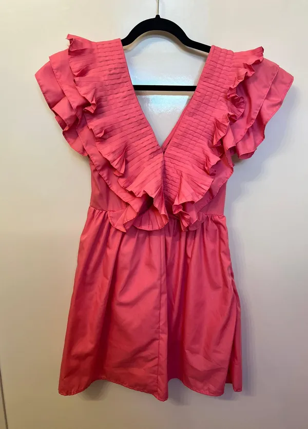 Entro Pink Ruffle Dress - Image 2