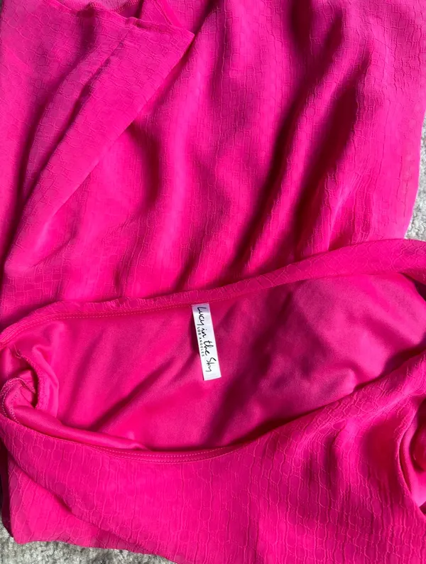 Lucy in the Sky Hot Pink Dress - Image 3