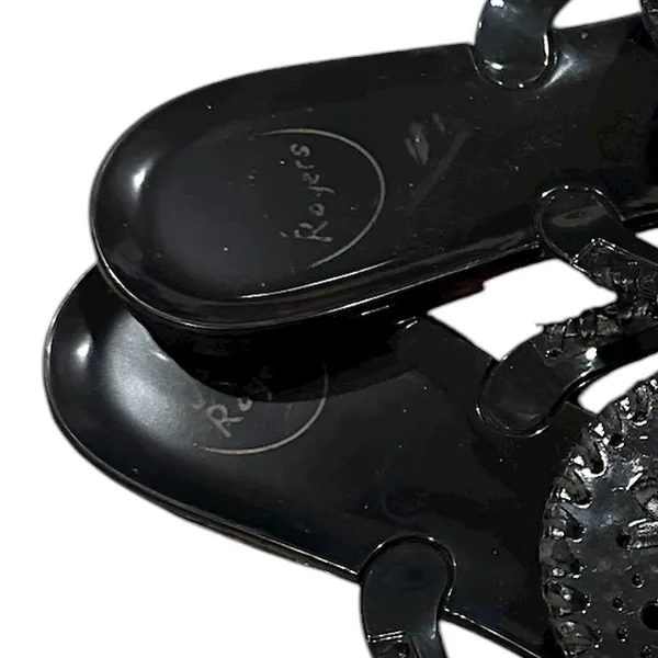 JACK ROGERS Black JELLY Minimalist Sandals Shoes 10 - Image 6