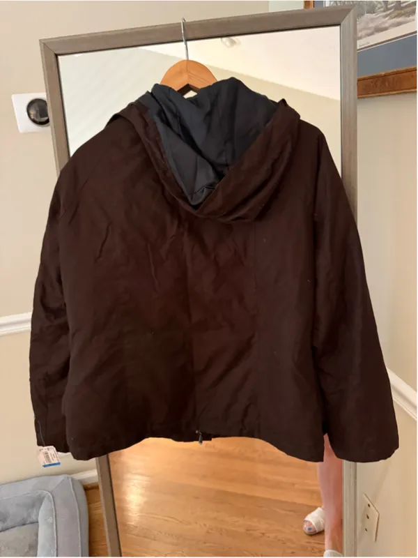 Women's Polar Edge Ski Snow Jacket Medium Brown Black - Image 5