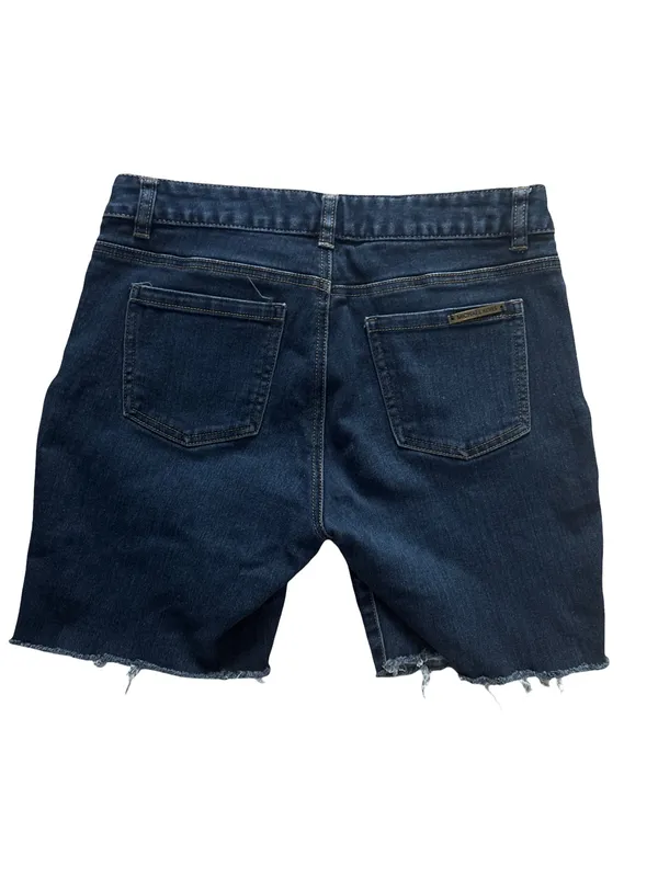 Michael Kors Dark Blue Denim Cutoff Shorts - Image 2