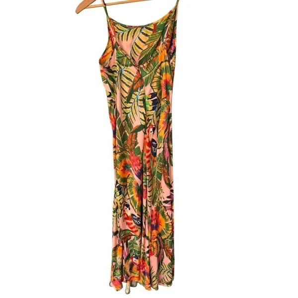 FARM Rio Macaw Leaves Side Knot Dress S - Image 3