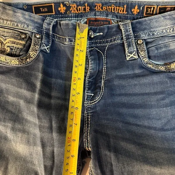 Rock Revival Jeans Size 31 Inseam 30 inches Tali Mid-Rise Bootcut - Image 4