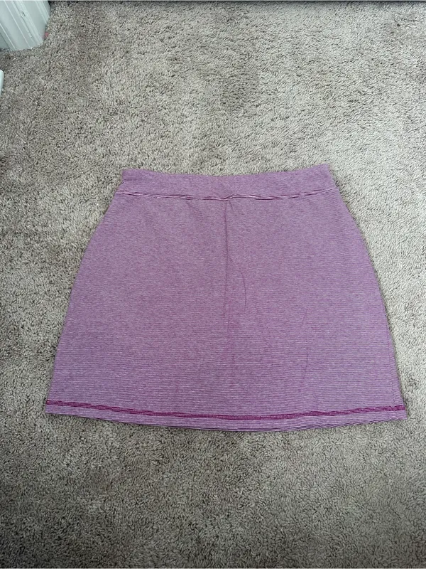 T by Talbots Purple White Stripe Skort Size S - Image 3