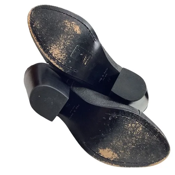Rag & Bone Margot Black Distressed Leather Booties - Image 4
