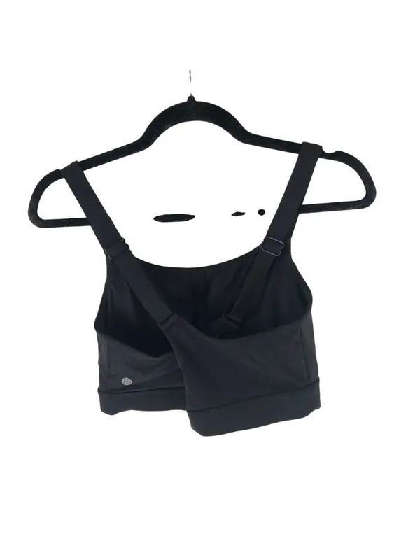 Zella Sports Bra Crossover Straps Removable Cups Black M - Image 2