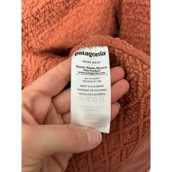Patagonia Jacket Womens Size extra Small Diamond Capra Fleece Full Zip Outdoor - Image 4