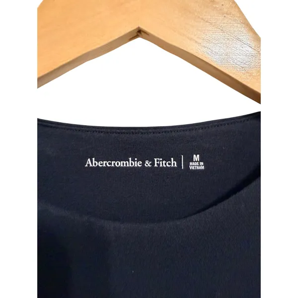 Essential Minimalist Abercrombie &‎ Fitch Stretch Long Sleeve Black Tee S - Image 4