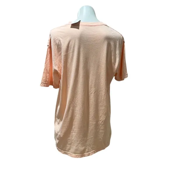 Unif Cookie Collective Unisex Orange Graphic T-Shirt Peach Emoji Short Sleeve Size L - Image 6