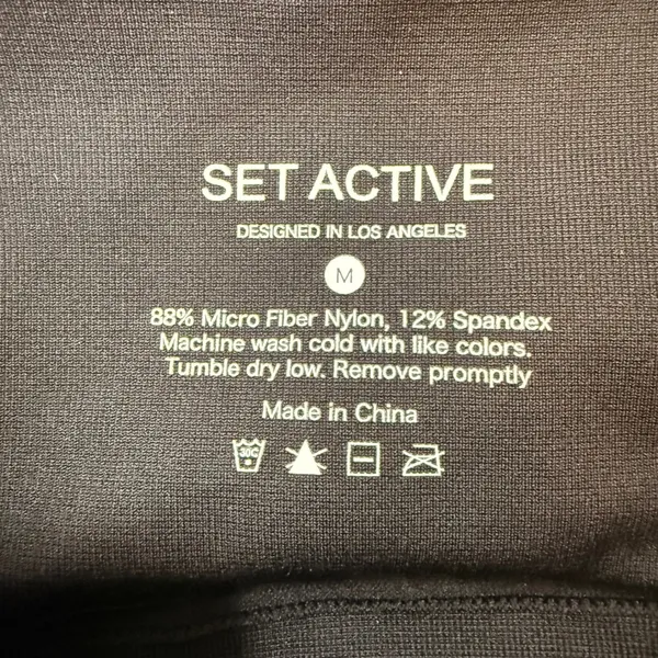 Set Active Sculptflex Bike Shorts Onyx Black High Waisted Seamless Womens M - Image 6