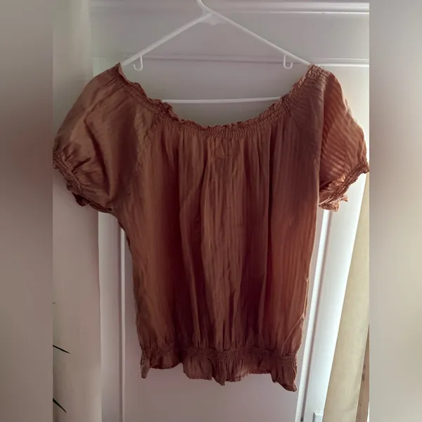 Passport Brown Blouse Size L Size L - Image 3