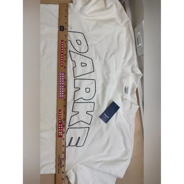 Parke x Target Mockneck Sweatshirt Women’s Size L/XL Cream Oversized - Image 6