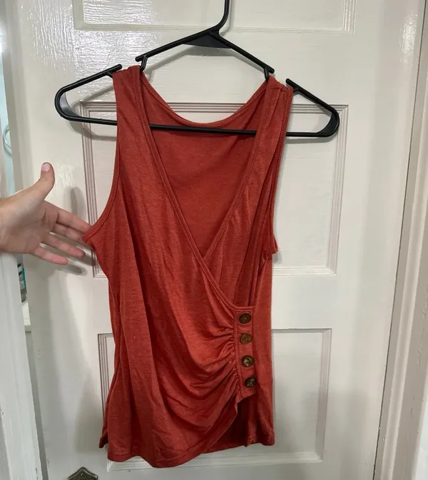 SheIn Emery Rose Burnt Orange Tank Top Size M - Image 2
