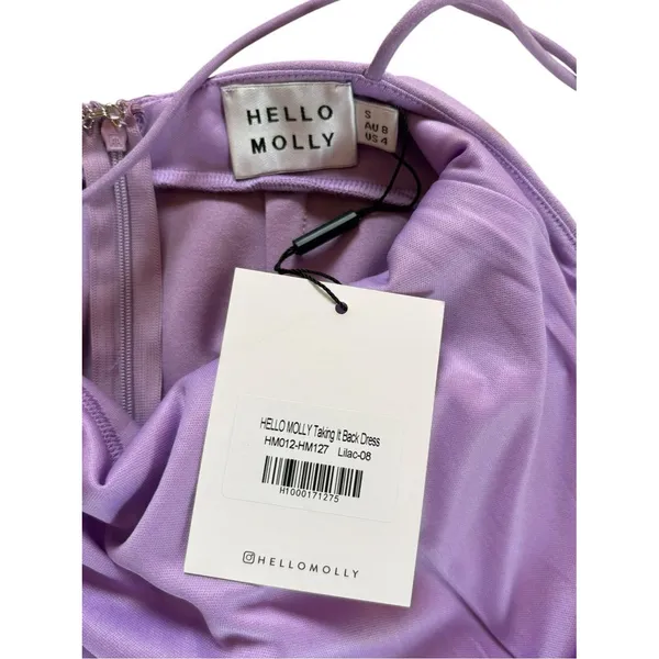 Hello Molly Taking It Back Midi Dress In Lilac Womens Size Small NWT - Image 5