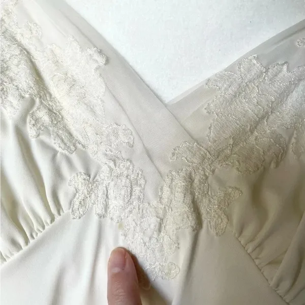 Vintage Van Raalte Lace Slip Dress Size 41 - Image 6
