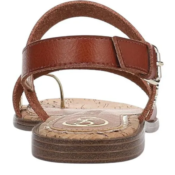 NWT Sam & Libby Womens Strappy Perris Flat Sandal J5247S1200 Amber Brown 6.5M - Image 2