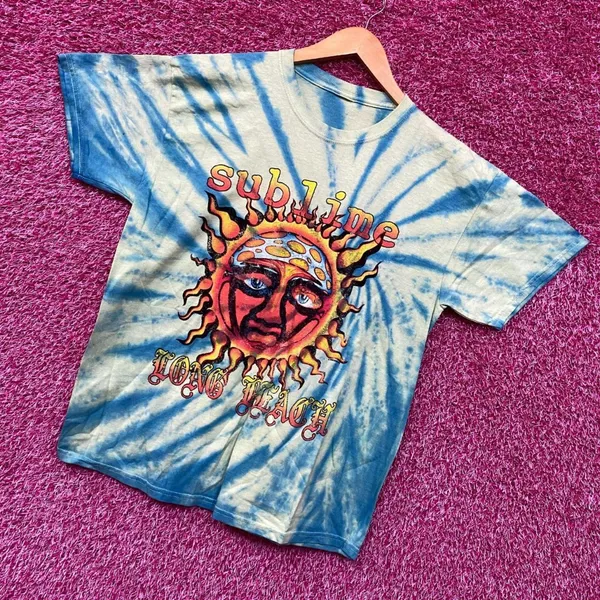 Sublime 40 oz to Freedom Tie dye Rock Tshirt size Large - Image 3