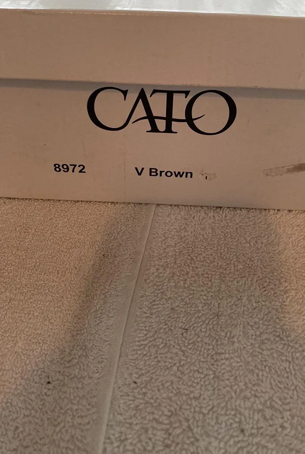 Cato boots mid calf height 2.5” block style heel zip up back size 7 - Image 7