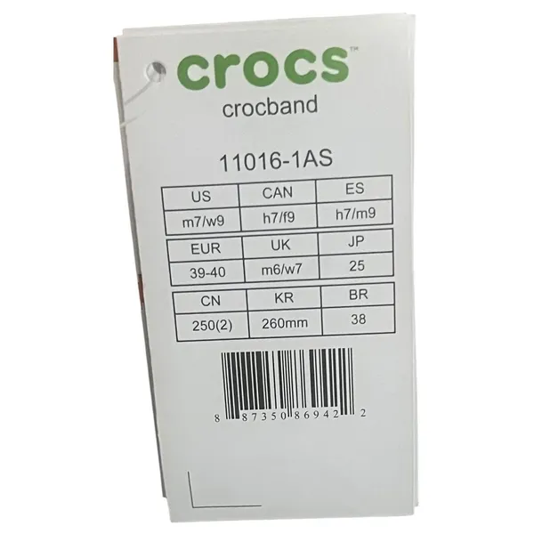 Crocs Crocband Clogs Women 9 Men 7 Stucco Pink Comfort Shoes 11016-1AS‎ NWT - Image 8