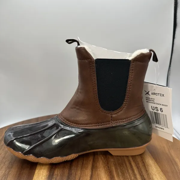 NIB Arctix McKenzie Duck Rain Boots Brown Waterproof Outdoor‎ Muck Women's 6 - Image 6